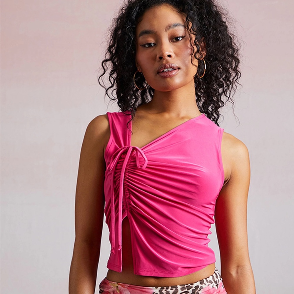 THIRD CHARM Stevie Cinched Tank Top